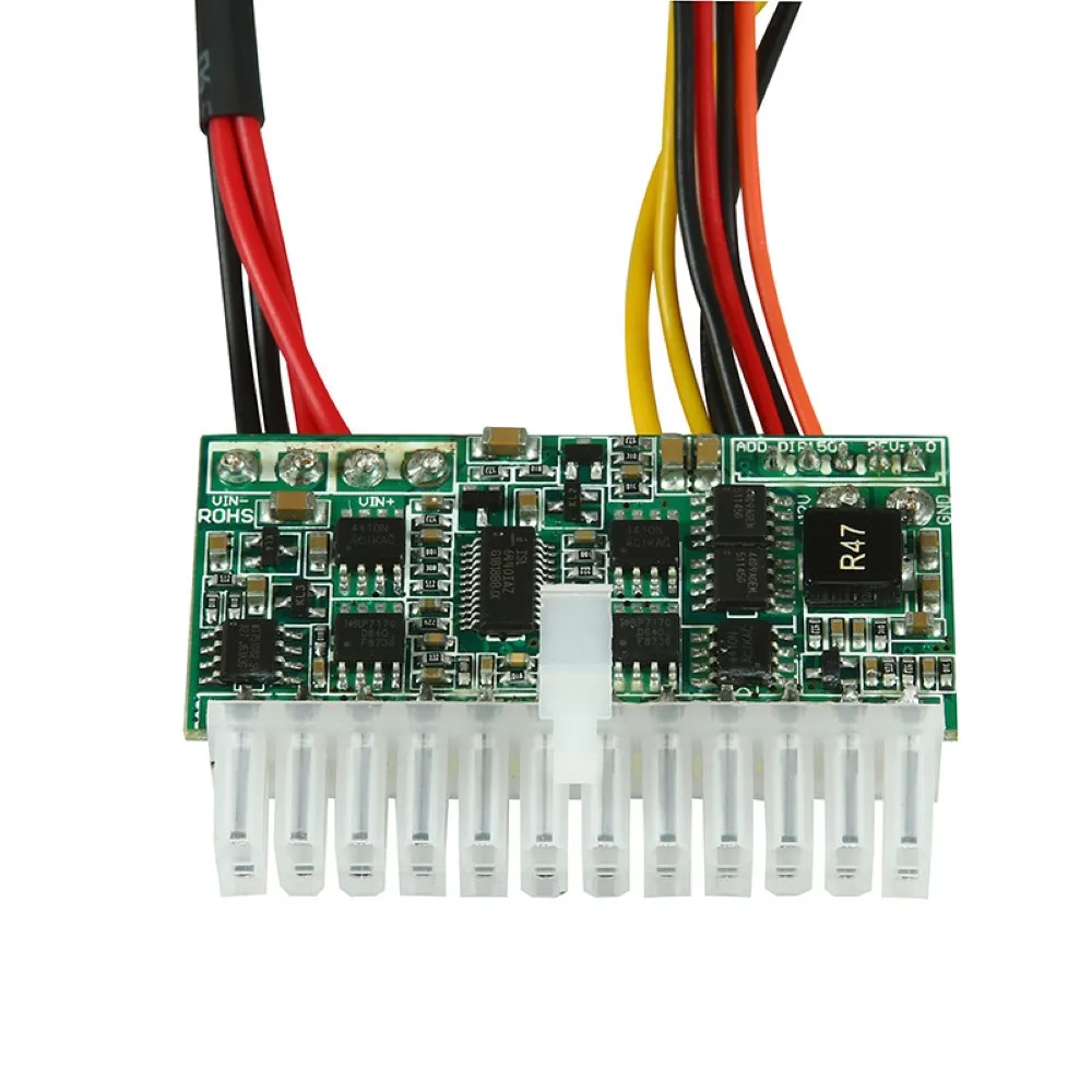 

DC-ATX Input Power Supply Module with Cables 12V 24Pin 150W Switch CPU Mini ITX Power Motherboard Save Space Accessories