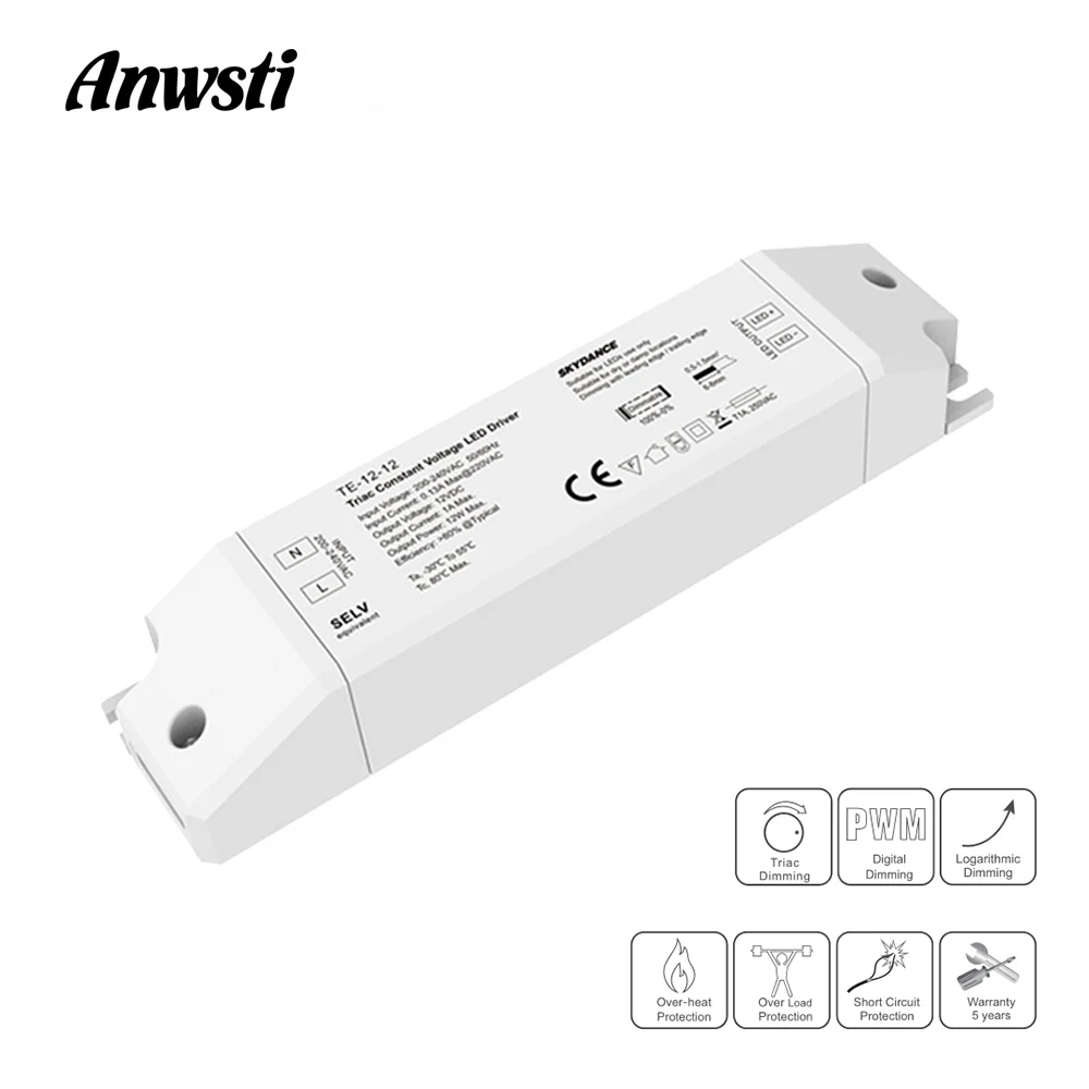 Светодиодный драйвер с регулируемой яркостью 12 В 230 переменного тока в