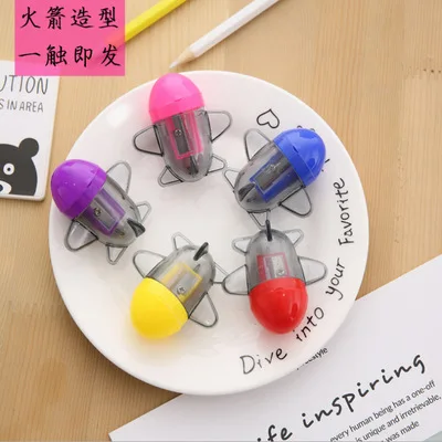 1 шт. Kawaii точилка для карандаша в виде совы, нож, рекламный подарок, канцелярские принадлежности, Студенческая точилка с двойным управлением, мультяшная точилка для карандашей - Цвет: 1 PC random