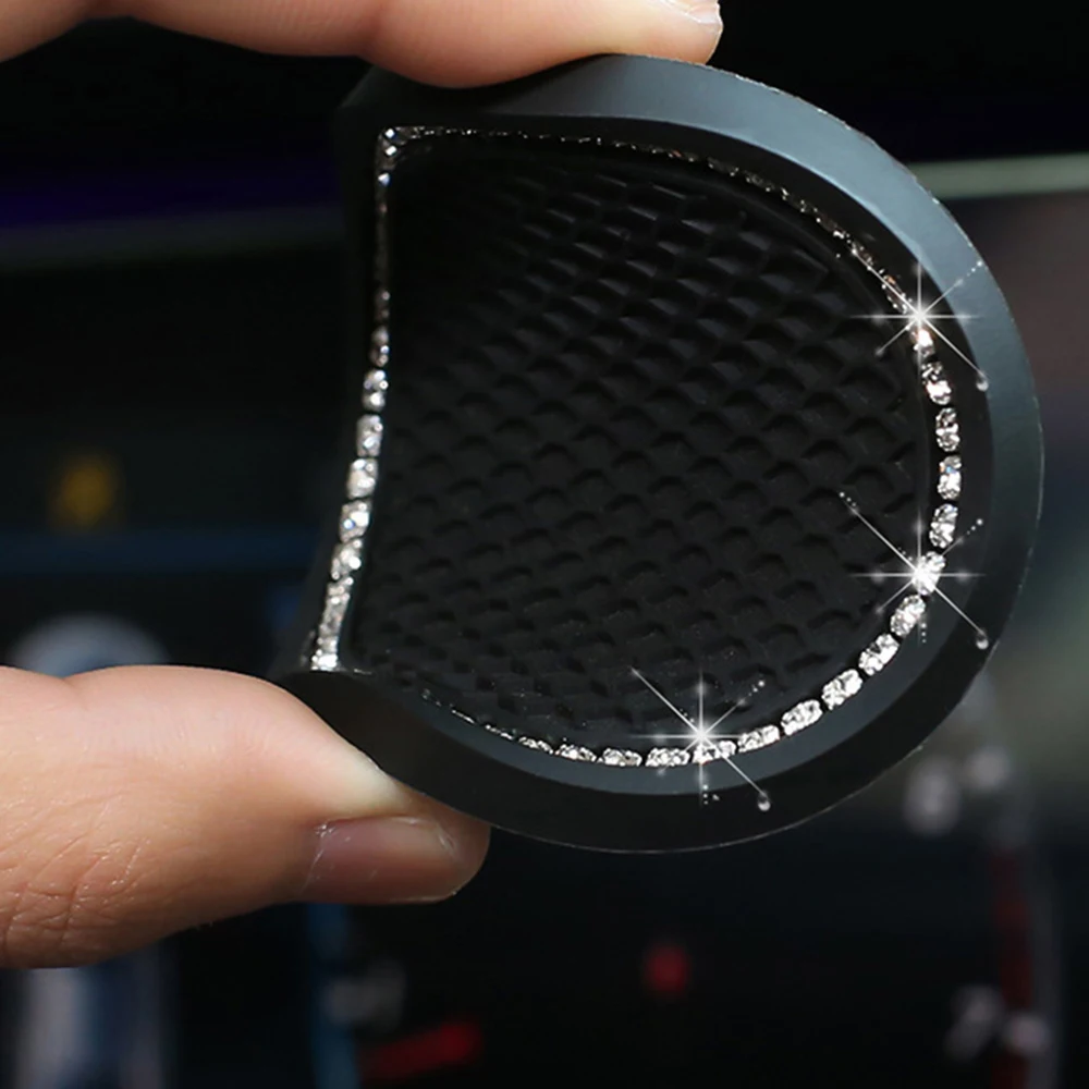 

2PCS Universal Car Water Bottle Holder Anti-slip Mat Pad Silica Gel Non-slip For VW BMW Audi Toyota Honda Interior Accessories