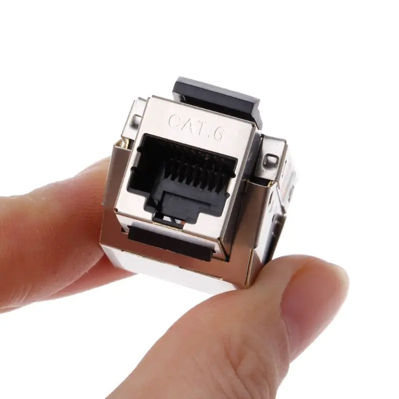 

1Pc RJ45 Keystone Cat6 Shielded FTP Copper Alloy UTP Network Module Keystone Jack Network Connector Adapter Information Socket K