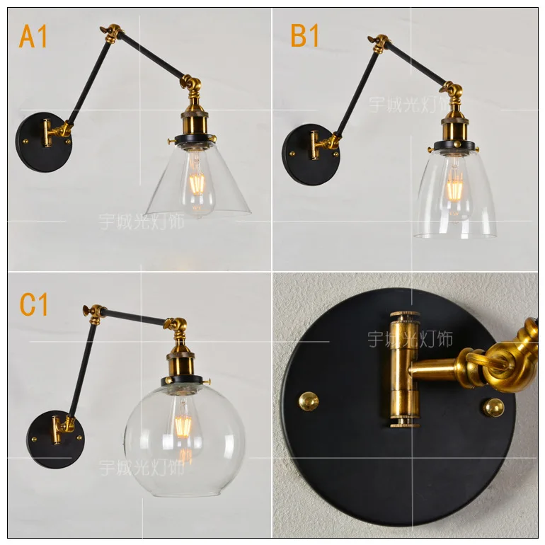 

nordice light iron bedside bedroom corridor bedroom lamp lampara pared