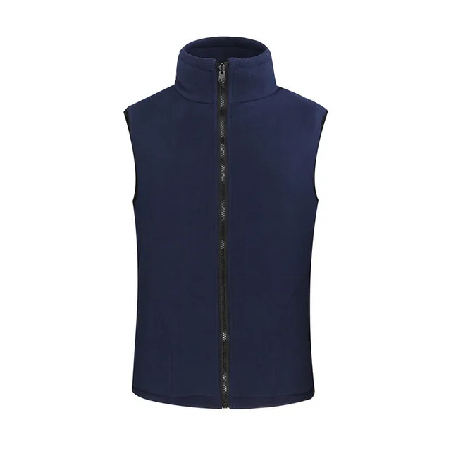 Men Navy Blue JACKSANQI мужской женский флисовый теплый флис для походов жилет зимние пальто уличная куртка без рукавов походный охотничий жилет RA297 - Цвет: Men Navy Blue