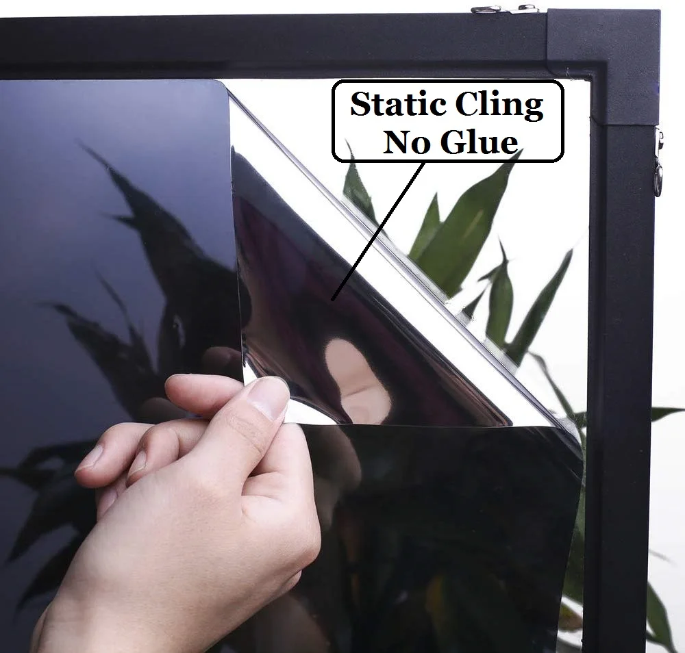 2 м Длина термоконтроль стеклянная пленка статическая цепляется черный