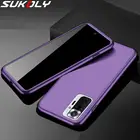 Чехол для Xiaomi Redmi Note 10 Pro с полным покрытием на 360 , защитный чехол + закаленное стекло для Redmi 9 s, 8, 7 Pro, 9C, Mi Poco X3, M3, A3 Lite