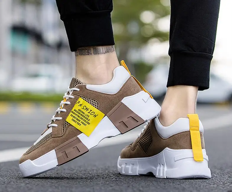 

Mexemina New Spring Autumn casual shoes men sneakers trendy comfortable mesh fashion lace-up Adult men shoes tennis hombre