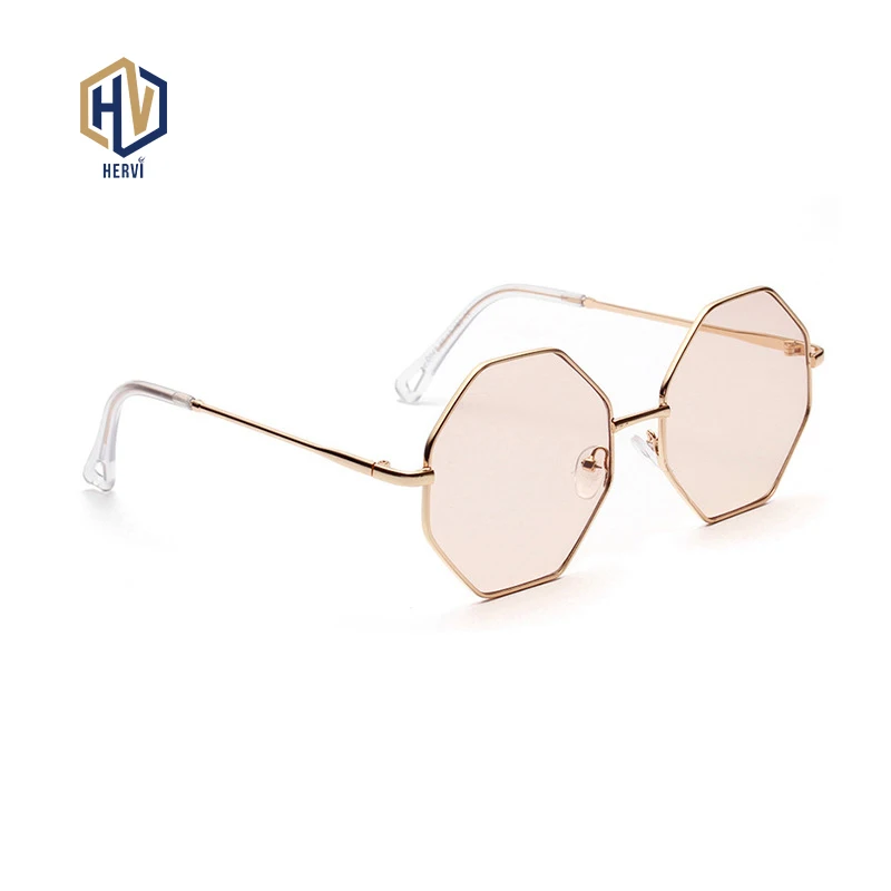 Женские винтажные солнцезащитные очки мужские металлические золотистые зеленые