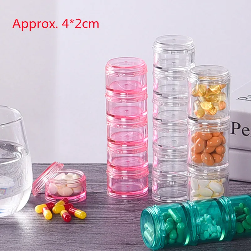 

1 Набор, пластиковый мини-контейнер для лекарств и лекарств