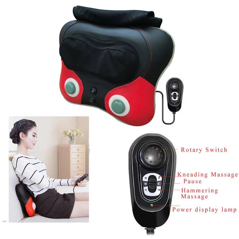 

Cervical vertebra massager neck waist abdomen shoulder electric massage pillow family multi-functional body cushion