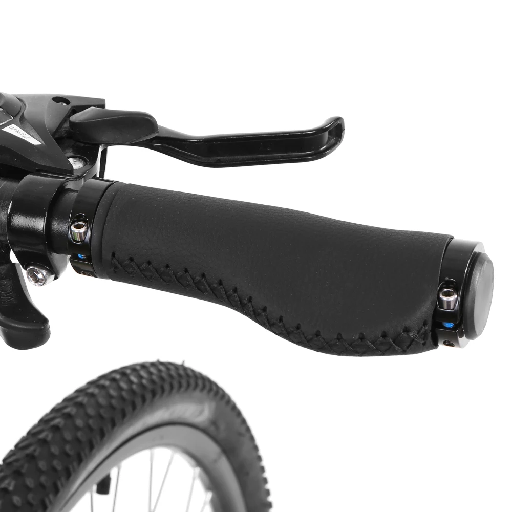 Lixada 2 единиц, велосипед руль ручки замок-на ручки для велосипеда MTB дорожный велосипед волокно кожаная ручка бар ручки с торцевой вилкой