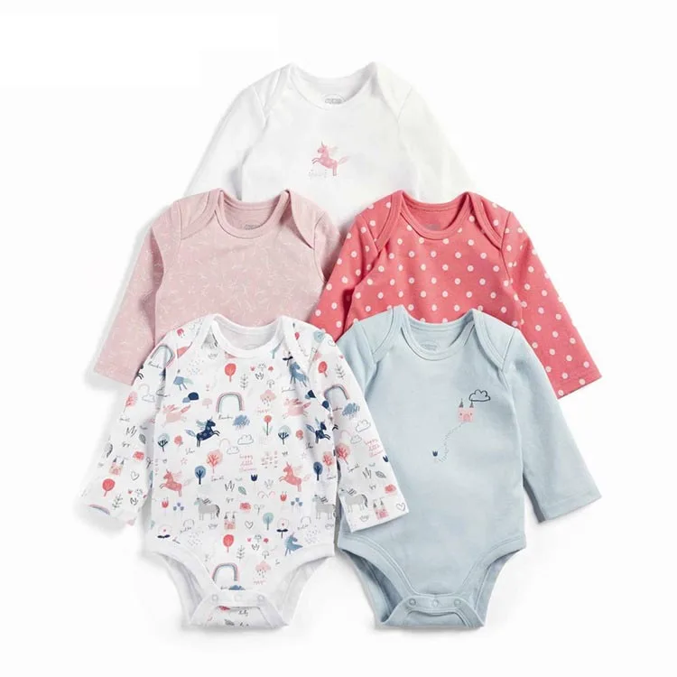 3/4/5 шт./упаковка Детские боди осень 2019 качественная одежда для маленьких девочек