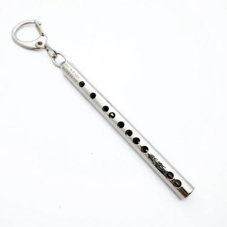 

Modaozushi Animation Surrounding Keychain Hengdi 8cm Flute Wei Wuxian Ghost Aluminum Pipe Flute Pendant Keyring