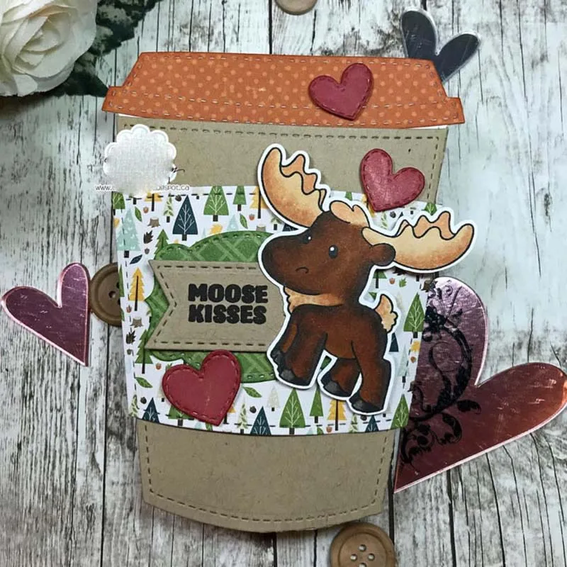 Кофейный слайдер металлические Вырубные штампы вырезанные формы украшения