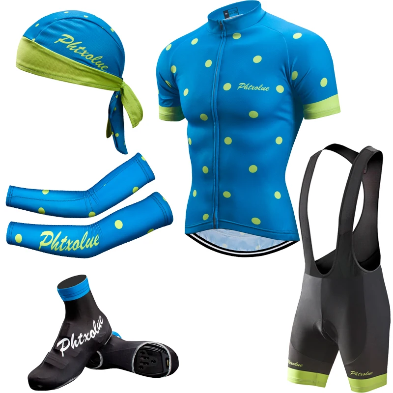 Phtxolue мужские трикотажные изделия комплект одежды для велоспорта майо Ropa Ciclismo