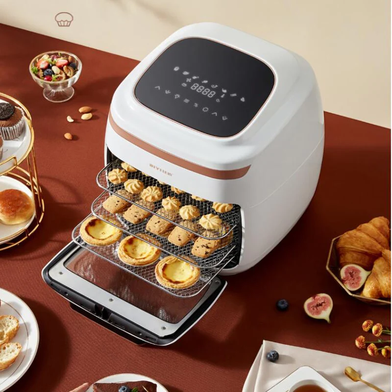 

Air Fryer Oven Toaster Barbecue Machine Desktop Oven Touch LCD Visual Air Fryer