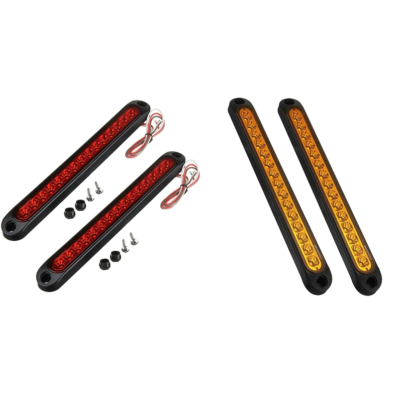 

Задний стоп-светильник, поворотный фонасветильник, 2 шт., 10 дюймов, 15 светодиодный