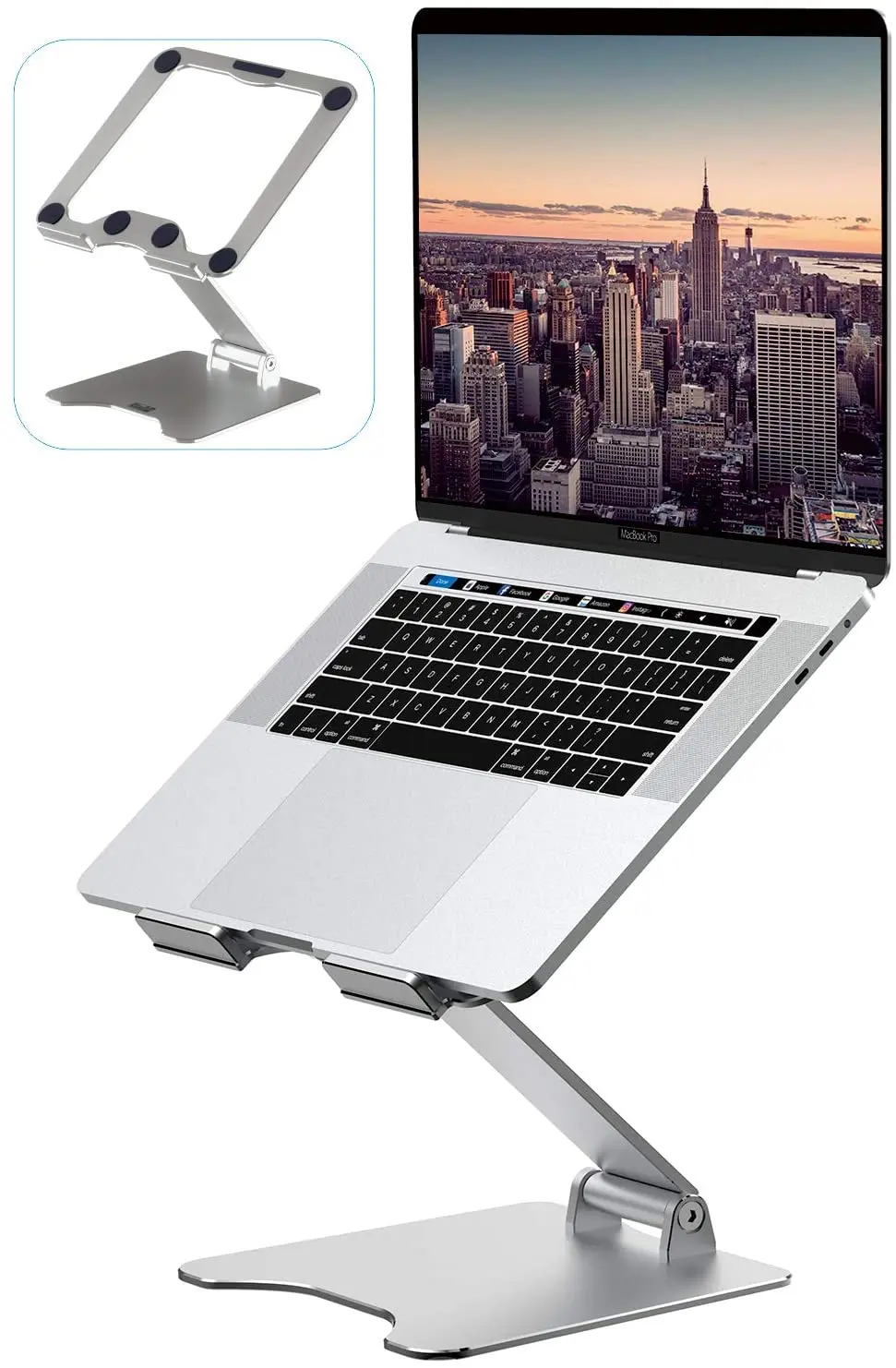 

Laptop Stand, VMEI Ergonomic Aluminum Cooling Stand Computer Stand,Adjustable Foldable Laptop Riser MacBook Stand Compatible