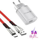 USB-кабель для быстрой зарядки, Тип C, QC 3,0, кабель для передачи данных для Xiaomi 9, 9T Pro, Note 10 Pro, Redmi 8, 8A, K20 Pro, Note 7, 8, 8T, телефонный кабель