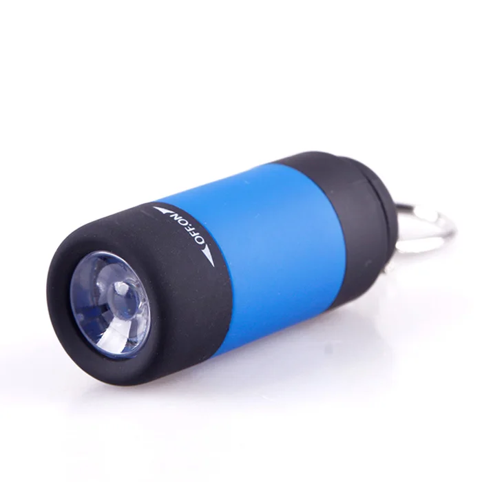 1 шт. Новый мини брелок Карманный фонарь USB Перезаряжаемый светодиодный