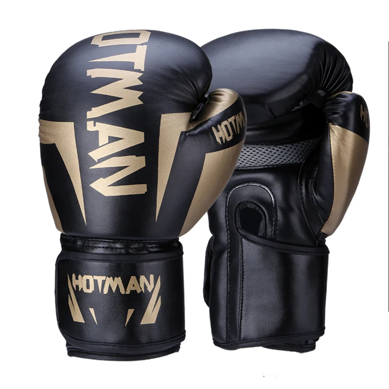 

Fight Boxing Gloves Leather Men Everlast Black Taekwondo Boxing Gloves Major Luvas De Boxe Martial Arts Products YD50ST