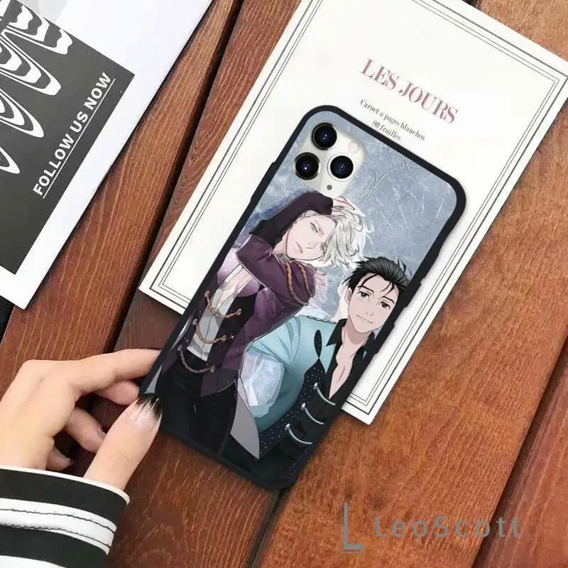 

Anime Yuri On Ice Yuri Phone Case for iPhone 11 12 pro XS MAX 8 7 6 6S Plus X 5S SE 2020 XR Soft silicone cover Shell Funda