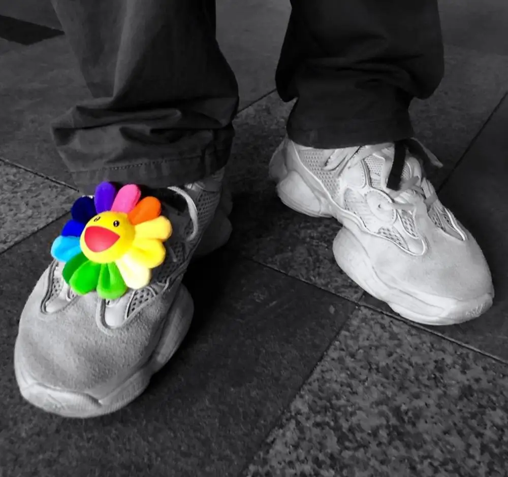 Colgante de girasol de 16 estilos, mu&ntilde;eco de peluche de flor suave, Kaikai Kiki, juguete de peluche colorido para regalo, 8cm-5