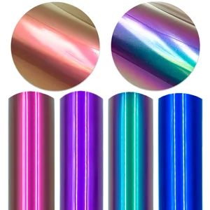 Полиуретановый хамелеон, меняющий цвет, HTV голограмма, эффект Авроры, теплопередающий виниловый тепловой пресс, легкое нанесение утюга на сумку для футболок 30*25 см50 см