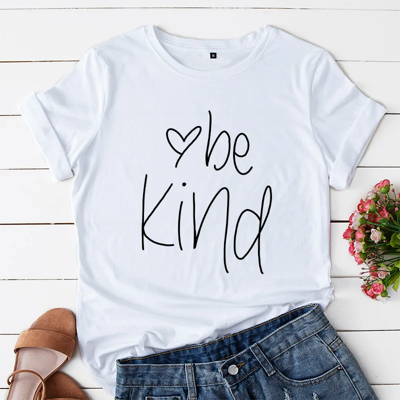 Новое поступление летние хлопковые женские футболки Sugarbaby с надписью Be Kind
