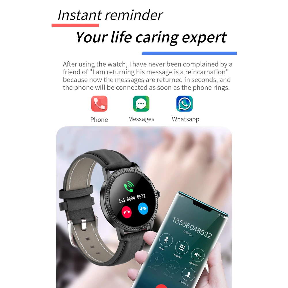 

Smart Bracelet Female Girl Watch Men Sports Fitness Tracker Smartwatch Holiday Gift Bluetooth Clock For Android IOS