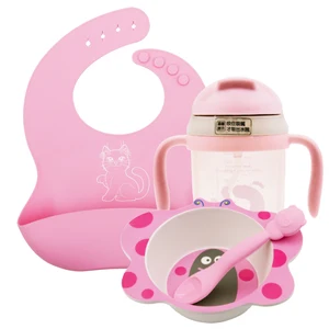 Набор детской посуды Qshare из 4 шт.компл., силиконовые чаши для кормления ребенка со светодиодной подсветкой