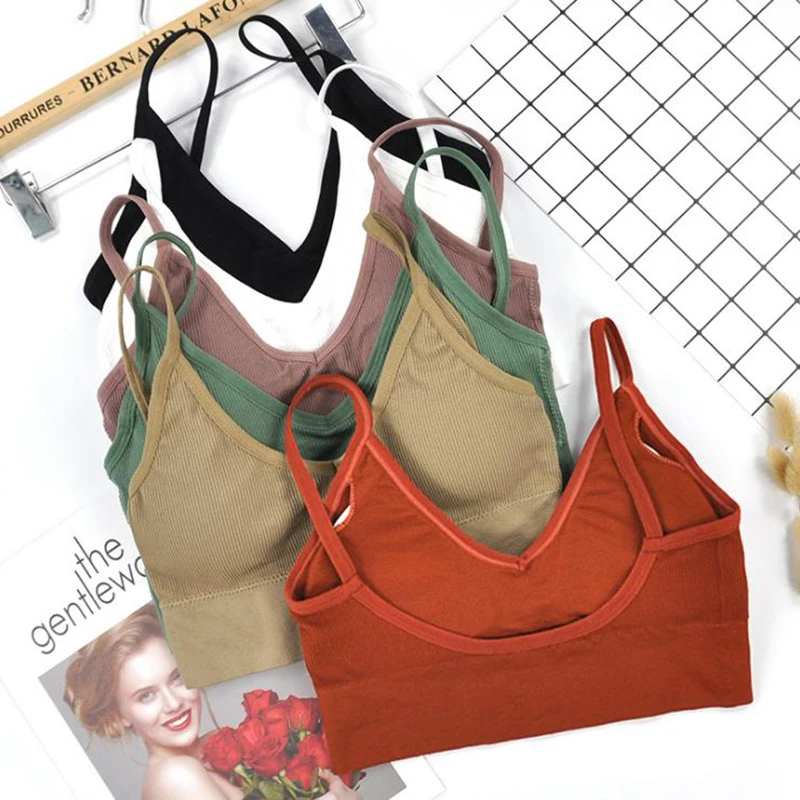 

Women Sexy Crop Tops Tube Top Female Streetwear Sleeveless Camis Seamless Sports Lingerie Tee Bra Crop Top Bandeau Top Tank