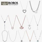 Ожерелье женское из серебра 925 пробы, 4 шт.