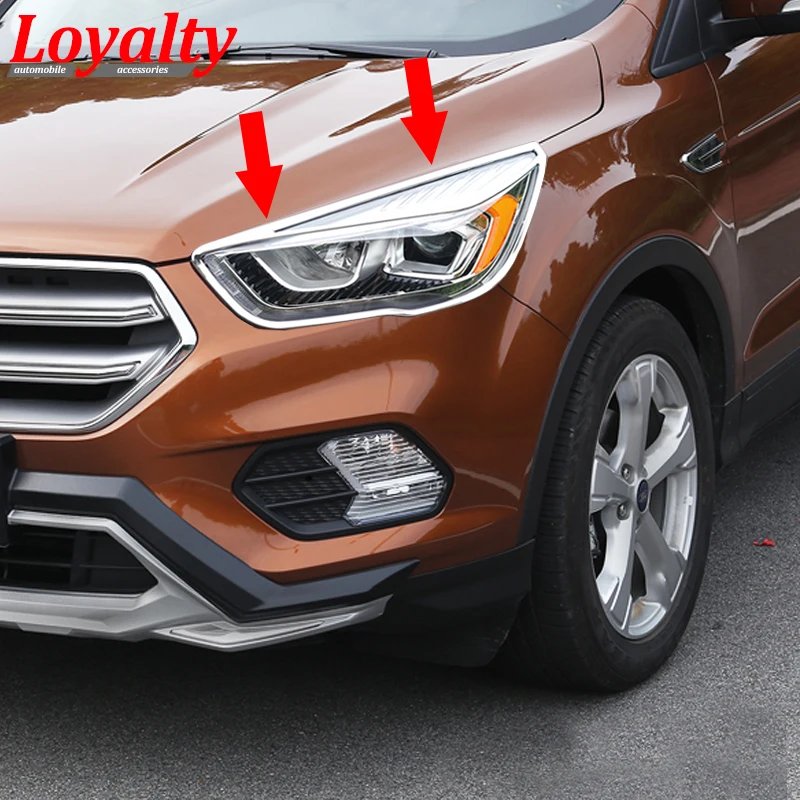 Лояльности для Ford KUGA Escape 2017 2018 передняя фара абажур лампы с металлическим