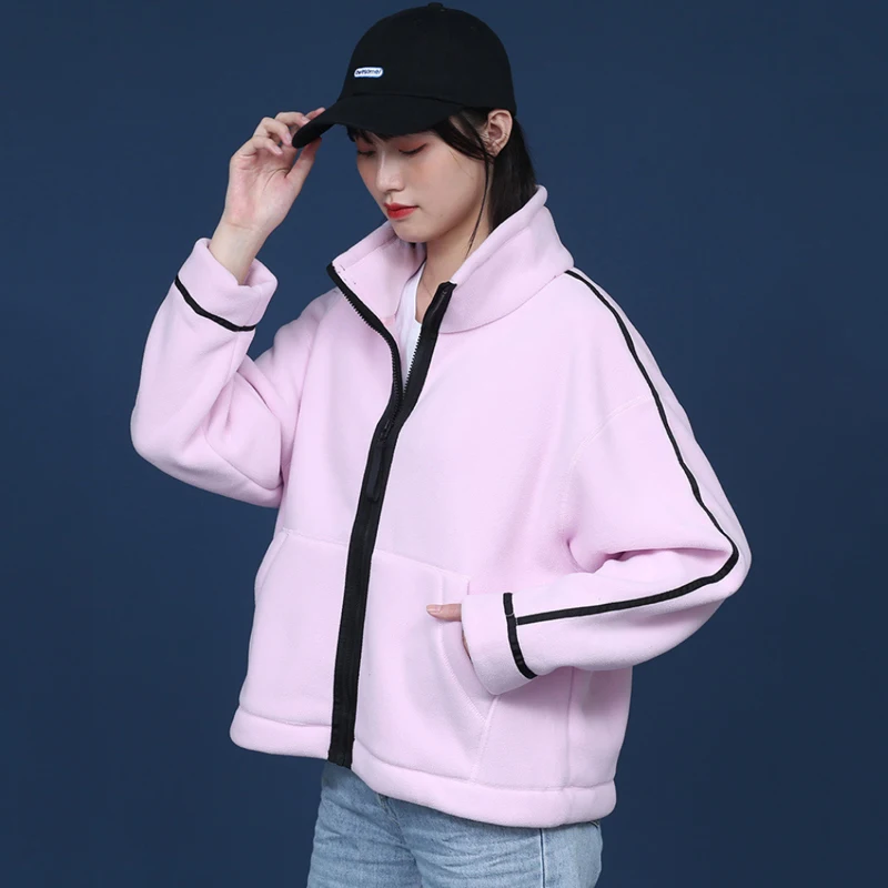 

Осенне-зимняя толстовка с капюшоном для мужчин и женщин, теплый кардиган, пальто, ветрозащитная ветровка, шерстяной флисовый теплый свитер, ...