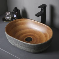 european style home ceramic counter top wash basin high quality household wash basin art bathroom wash sink ceramic washbasin