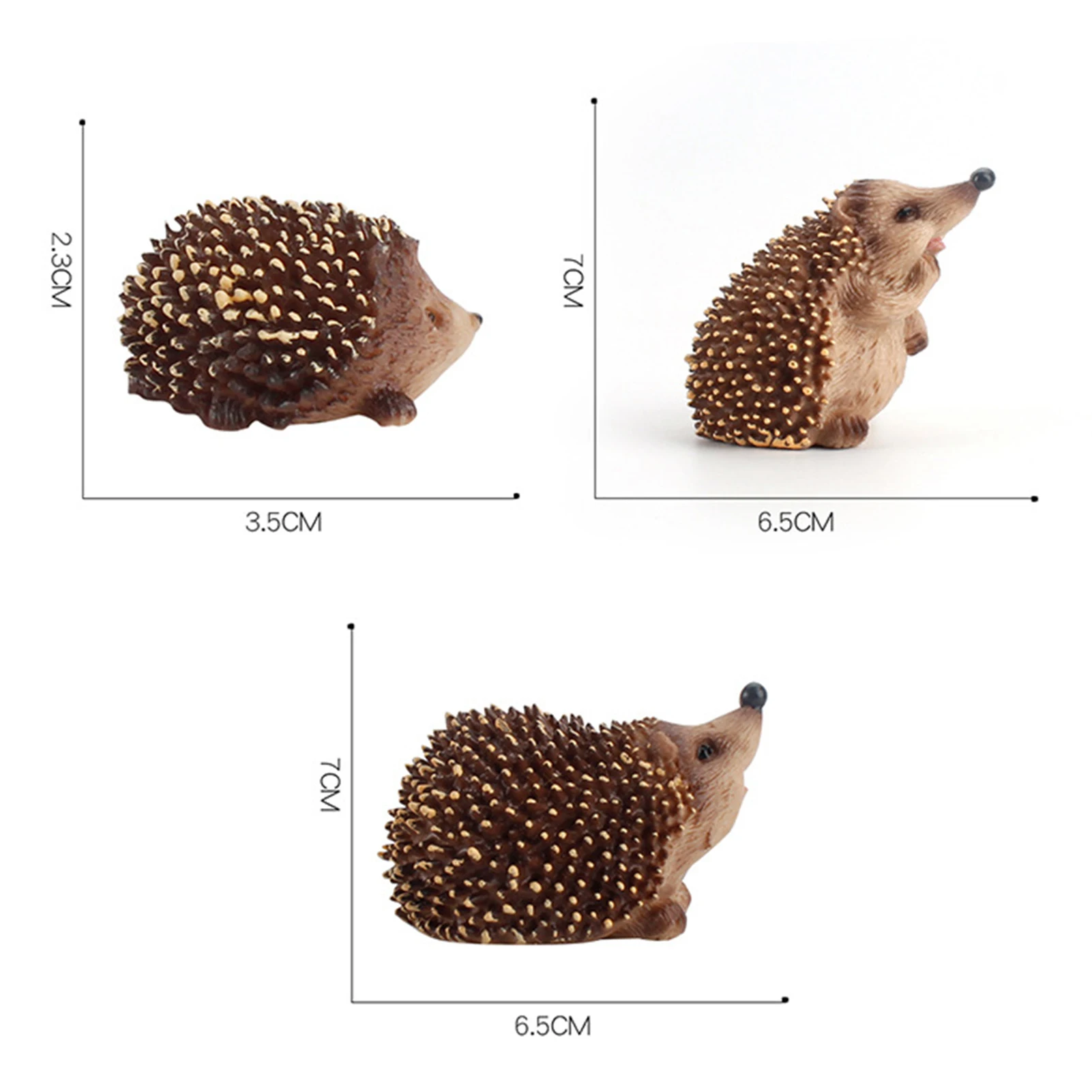 

Doll Soft Craft Ornaments Plastic Simulation Hedgehog Toy for Children Gift