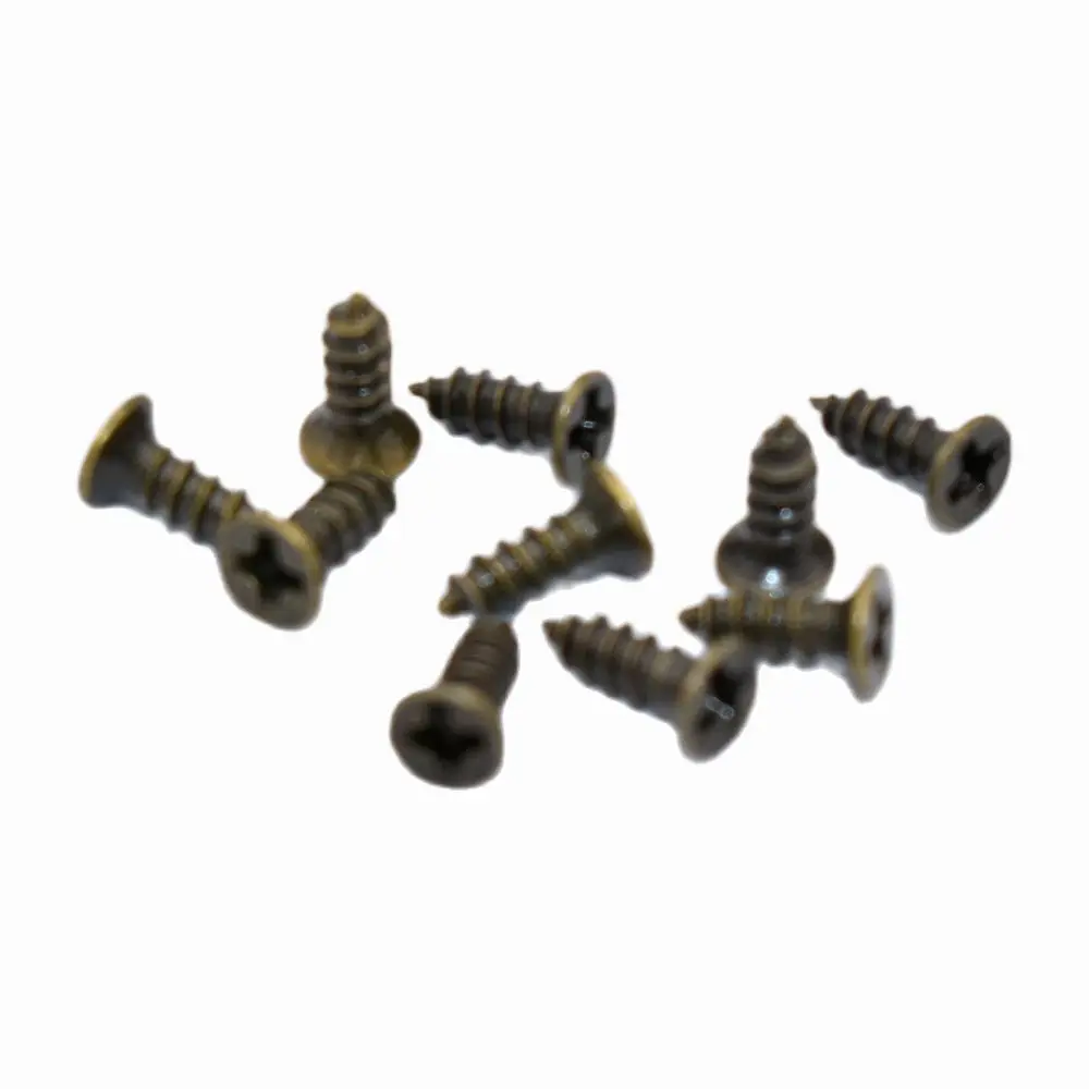 Миниатюрный железные винты небольшой бронзового цвета с плоской головкой по