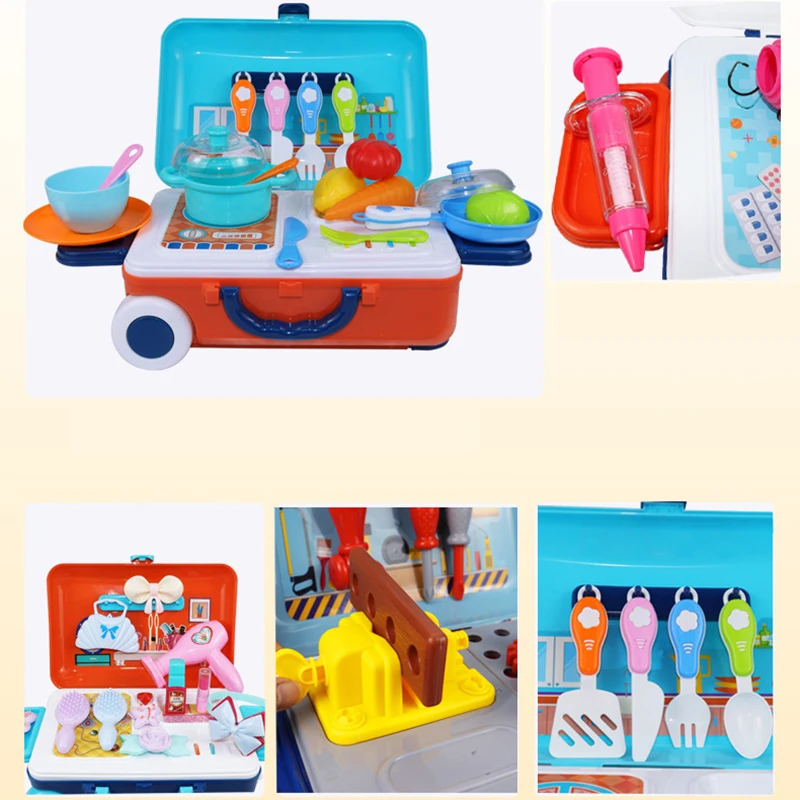 Игрушечный Игровой Набор для кухни миниатюрный карьерный симулятор игры малышей