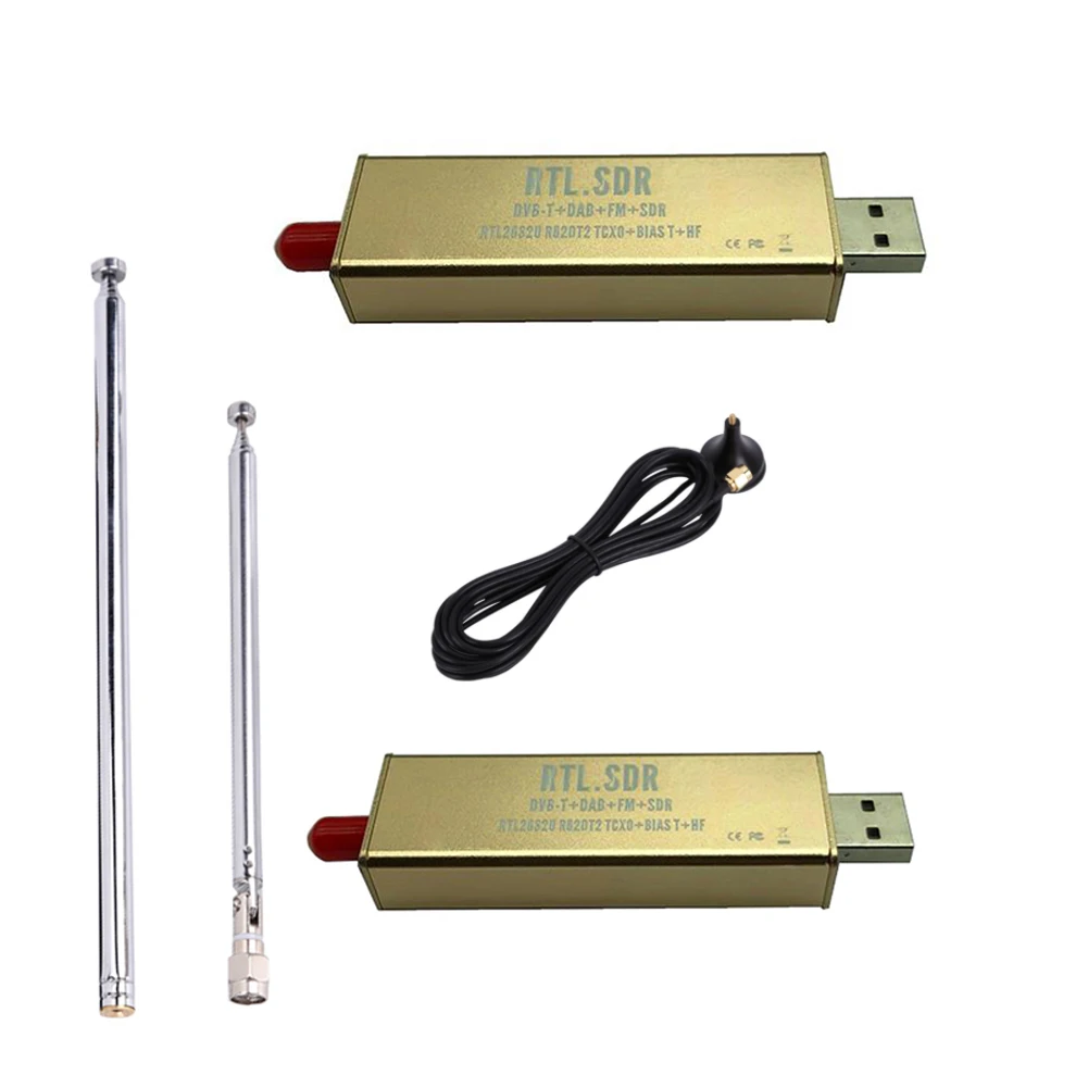 

SDR Receiver with RTL2832U Chip 2PPM TCXO FM DSB Software Defined Radio Receiver for Computer Android Mobile Phone