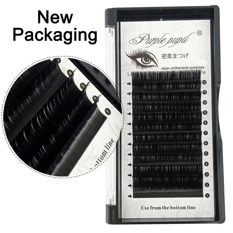 Классические накладные ресницы индивидуальные объемные Шелковые Ресницы C/D 0 05/0