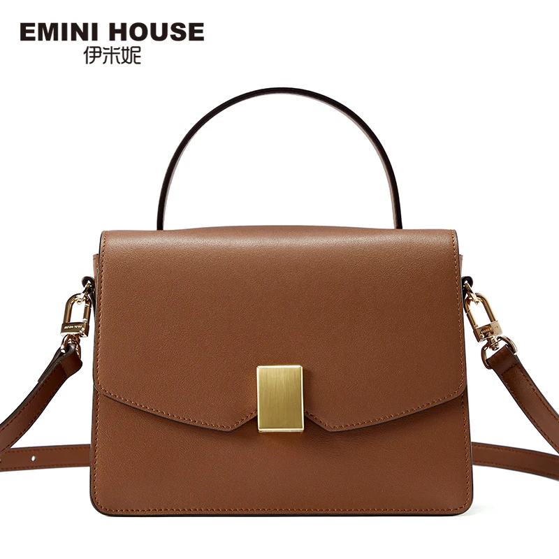 EMINI HOUSE висячая сумка роскошные сумки женские дизайнерские спилок кожа через