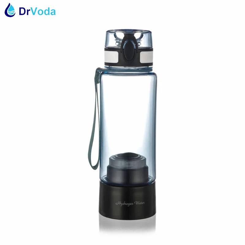 DrVoda Q8 Molecular Hydrogen Rich Water Generator Maker Machine Ionizer Bottle with SPE/PEM Technology with 380ml Sport Bottle