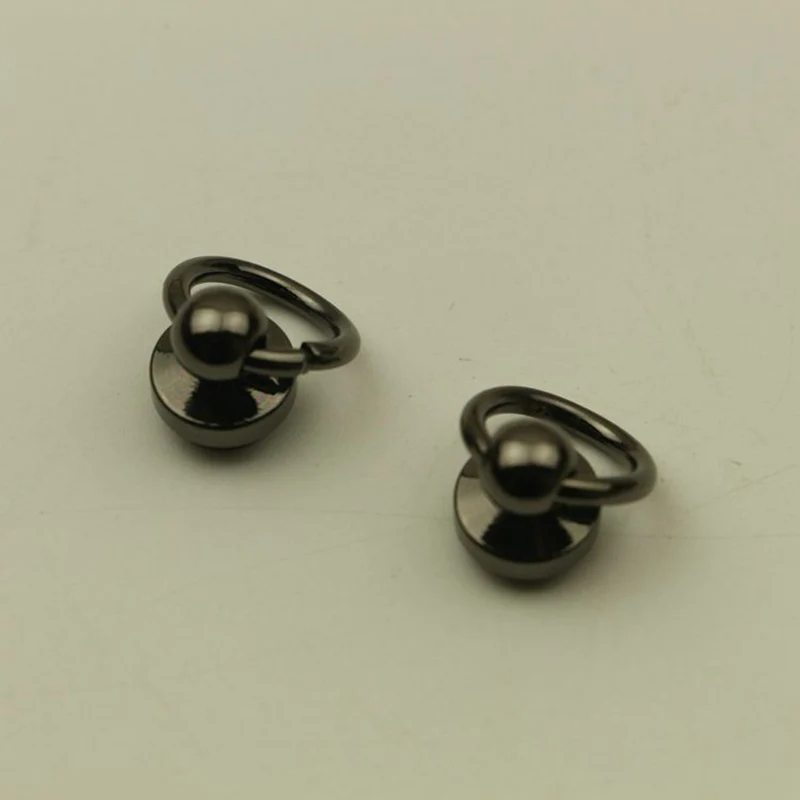 10 шт./кольцо для ремня и головки из чистой меди медная Вращающаяся ручка головка