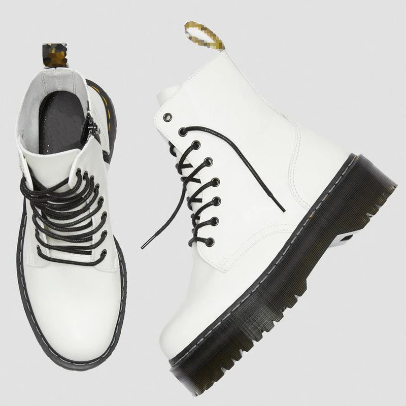 Женские ботинки женские Ботинки martin из натуральной кожи на платформе со