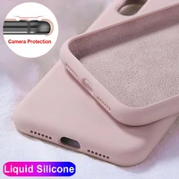 phone case for coque samsung galaxy s8 s9 s10 s20 s21 note 10 20 plus a51 a71 a12 a52 a50 a30 liquid silicone back cover etui