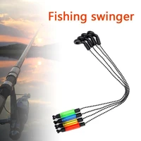 5 color bite alarm fishing tools fishing alarm swinger steel chain steel aluminum set swinger carp fishing indicator