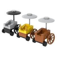 moc building block medieval times accessories military division chariot soldiers figure riding carriage kids toys