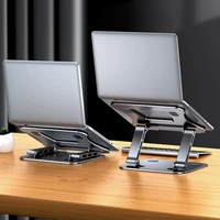 laptop stand adjustable aluminum alloy notebook stand portable laptop holder cooling pad for macbook computer tablet table stand