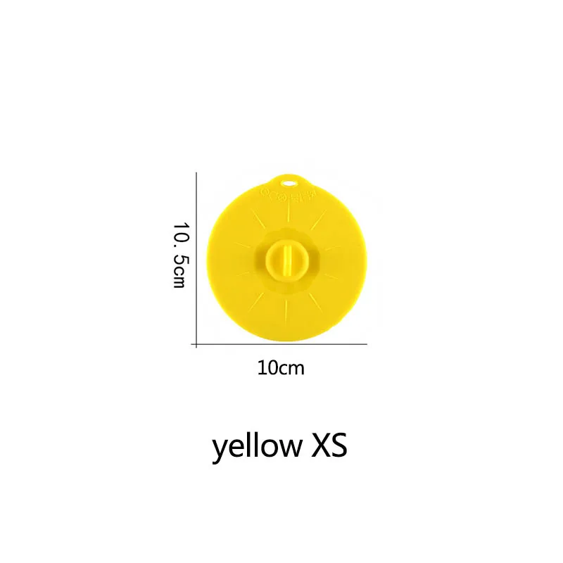 yellow XS 1 шт. кастрюля для приготовления пищи, кастрюля с крышкой, инструменты для приготовления пищи, многоразовые многофункциональные миска для микроволновой печи, силиконовая крышка для кухонных гаджетов - Цвет: yellow XS