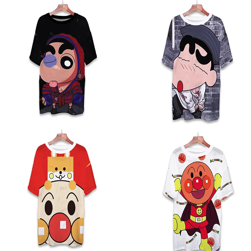 

Модная женская одежда Kawaii размера плюс, футболки, готические топы, корейские Графические футболки, сетчатая ткань, Повседневная Длинная мул...